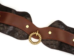 Liebe Seele - The Equestrian Leather Posture Collar And Leash - Leren Halsband Met Ketting — thumbnail 3