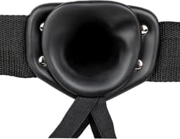 Hollow Strap-on without Balls - 8'' / 20,5 cm - Black — thumbnail 4