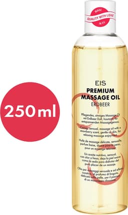 Premium massageolie van EIS | Erotische massage | Aardbeiensmaak| 250 ml — thumbnail 2