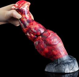 Lusty Dragon Dildo Thorn - 22 x 7 cm - Gemaakt van siliconen - Monster Dildo - Fantasy Dildo - Grote Anaal Dildo - Met Zuignap - Buigzaam Materiaal - XL Dildo - Seksspeeltje - Sex Toy — thumbnail 7