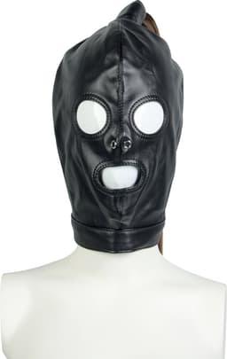 Banoch | Masker Pony Tail staart | zwart imitatie leer | Bondage play — thumbnail 12