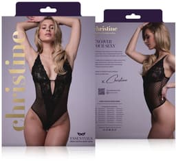 Sensuele openkruis body Dewi- zwart — thumbnail 5