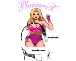 PleazureX - Fetish Series - Leren neus en mondhaken - kinky - gag - beperkingen - bdsm