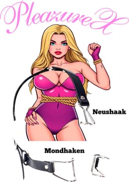 PleazureX - Fetish Series - Leren neus en mondhaken - kinky - gag - beperkingen - bdsm — thumbnail 1