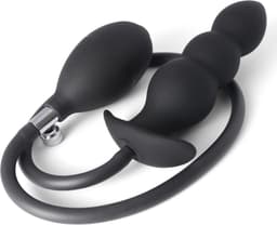 Buttplug - Buttplugs - Buttplug opblaasbaar - Prostaat Massage - Anaal plug - Zwart — thumbnail 1