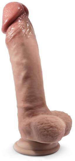 SILEXD - Real Skin - Realistische Dildo - Model 1 - 23 cm - Medium Huidskleur — thumbnail 1