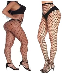 Fishnet Panty I Grote Fisnet I Sexy Panty I Erotische Panty I Lingerie I One Size I Zwart — thumbnail 1