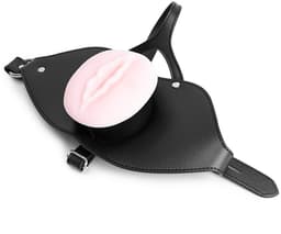 One2Play - Verstelbare siliconen mond gag vagina - Realistische pussy face - Open Mond plug - Deepthroat - BDSM — thumbnail 7