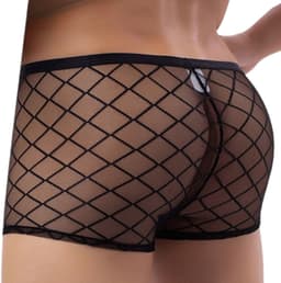 LekkerStout Boxershorts - Doorschijnend - Zwart - Sexy Herenondergoed | XL | ( LS149 ) — thumbnail 3