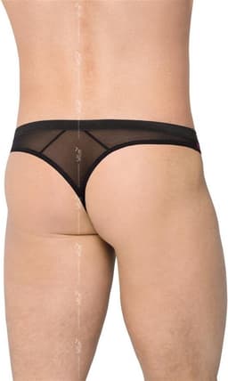 Softline Collection - sexy kanten herenslip zwart/ paars L — thumbnail 2