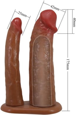 PRETTYLOVE Keaven Strapon With Hollow Double Dildo — thumbnail 4