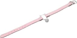 Nooitmeersaai - Halsband met katten gesp en bel - PU leer - Roze - incl. aanlijnketting — thumbnail 3