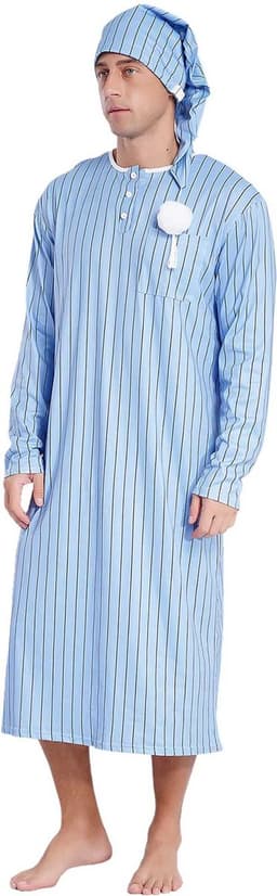 Heren sissy pyjama - Mantel en Hoed - Rollenspel - Erotisch - Sexy - Nachtkleding - Goede kwaliteit — thumbnail 2