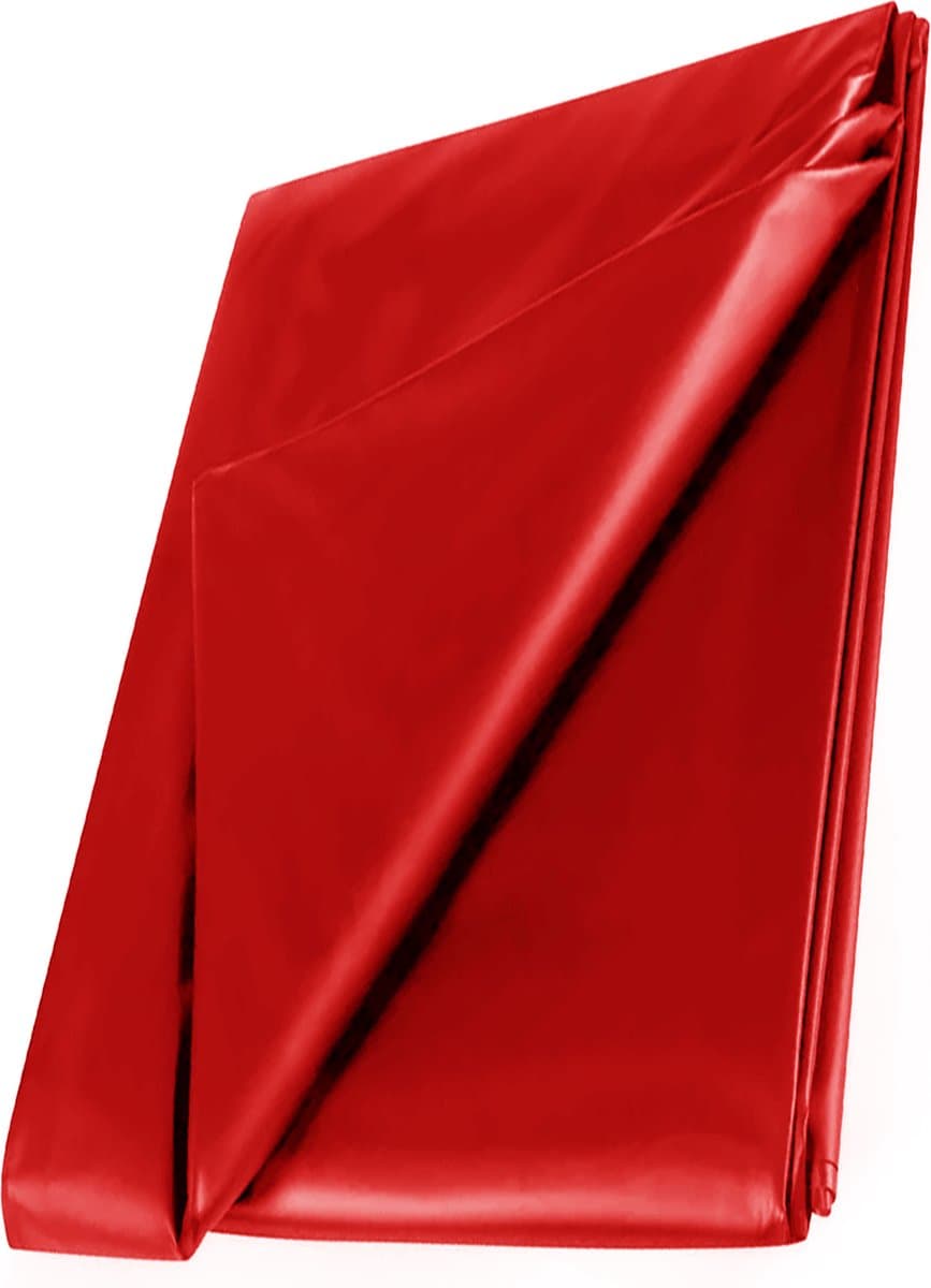 Sekslaken Rood - WetPlay PVC Bedlaken 210x200cm - Rood PVC Sexlaken — afbeelding 1