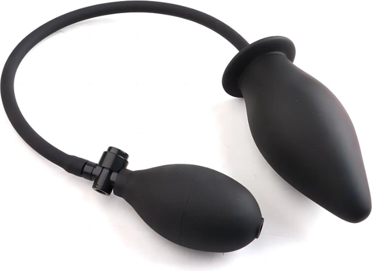 Buttplug - Buttplugs - Buttplug opblaasbaar - Anaal plug - Zwart — afbeelding 1
