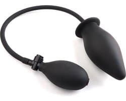 Buttplug - Buttplugs - Buttplug opblaasbaar - Anaal plug - Zwart