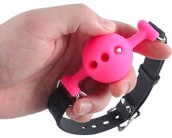 Banoch - ballgag siliconen small - roze Ø 3,5 cm - bdsm
