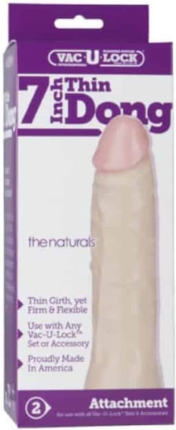 Doc Johnson Thin Natural - Dildo - Met Vac U Lock - Ø 40 mm — thumbnail 4