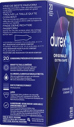 Durex Condooms Extra Safe - 20 stuks - Voor extra veilig plezier — thumbnail 2