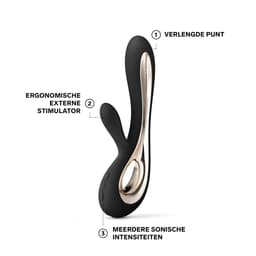 LELO SORAYA 2 – Rabbitstimulator – Waterdicht – Draadloos – Black — thumbnail 3
