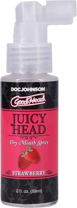 Doc Johnson - Juicy Head - Dry Mouth Spray - Strawberry - 2 fl oz / 60 ml — thumbnail 1
