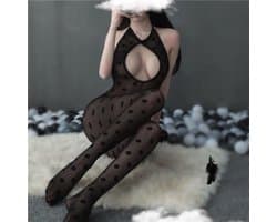 Nieuwe design Sexy open Bodystocking, Erotische Body Panty, Sexy Catsuit met Open Kruisje.Ook voor Cadeau.