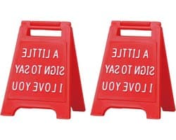 Romantisch Bureaubord - Liefdesgeschenk - Gevoelens Uiten - Pop-up Ontwerp - 2 Stuks - Rood