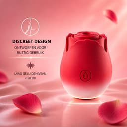 SF Toys Roos Vibrator Roze gradient – Clitoris Stimulator – 10 Zuigstanden – Beschikbaar in 6 kleuren – Stil <50dB – Waterdicht – Magnetisch Oplaadbaar – Nieuwste generatie — thumbnail 5