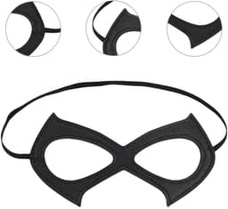 Dailygoods- Kattenmasker Zwart - Halve Gezichtsdesign - Leren Masker - Cosplay/Kostuum - Carnaval/Halloween - Comfortabele Pasvorm — thumbnail 4