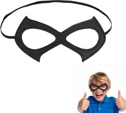 Dailygoods- Kattenmasker Zwart - Halve Gezichtsdesign - Leren Masker - Cosplay/Kostuum - Carnaval/Halloween - Comfortabele Pasvorm — thumbnail 3