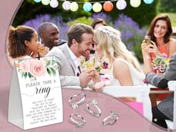 Bruiloft Spel - Feestdecoratie - Bruidsdouche - Klassiek Spel - 50 Ringen - Boho Bloem — thumbnail 5