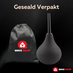 Quick Relief Cleaning Bulb™ - Anaal Douche - 224ml - Intieme Reiniging – Anal Douche – Klysma – Anaaldouche - Anaal reinigen - Zwart — thumbnail 8
