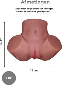 Masturbator- sex toys voor mannen- vagina en anus- vibreert- kunst vagina — thumbnail 3