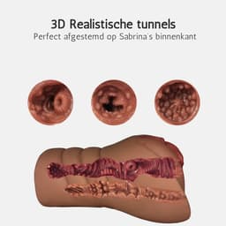 Pillow Pleasure Sabrina® - Masturbator - Pocket Pussy - Sex toys voor mannen - 2 in 1- Realistisch - Kunstvagina & Anus - Compleet sex pakket -Seks toy Inclusief Glijmiddel, Cockringen, Spoeler, Opbergzakje en Droogstok - Sexpop — thumbnail 4