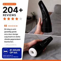Sensual Desire® Pro Intense – Blowjob Simulator – Sex Toys voor Mannen Zelf Aftrekken – Pocket Pussy – Masturbator voor Man Automatisch – 18 Standen & Krachtige Zuigkracht – Verwarmend effect — thumbnail 8