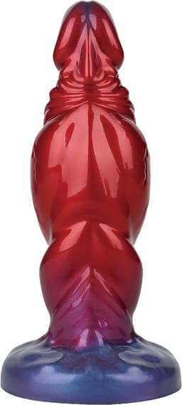 Power Monsters - Shadow Behemoth - Opblaasbare Monster Dildo - 22 cm - Rood/Blauw — thumbnail 9
