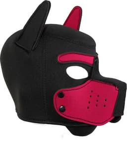 Fixxx - Hondenmasker - Puppy Hood - Zwart/Roze — thumbnail 3