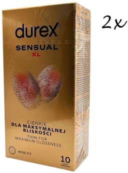 Durex Condooms - Sensual XL (=Nude XL) - 20 Stuks (2x 10 Stuks) - Huid op Huid Gevoel - Discreet Verzonden — thumbnail 1