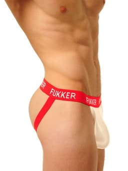FUKKER Jockstrap – Rood/Wit – Maat S — thumbnail 3