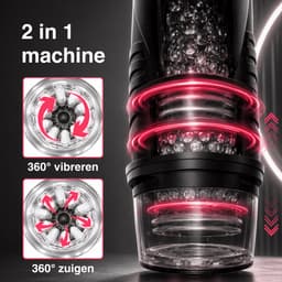 Jespro automatische Blowjob Simulator - 14 standen - Masturbator voor man - Voor mannen elektrisch - Verwarming - Sex toys - Penis vibrator - Vagina - Pocket pussy — thumbnail 6