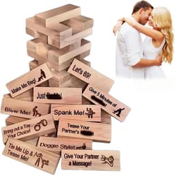OLOEY Stacking Blocks-een leuk bordspel speciaal ontworpen voor stellen-dat evenwicht-en behendigheid op de proef stelt en zorgt voor extra plezier en romantiek in de slaapkamer — thumbnail 1