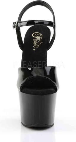 Pleaser - SKY-309 Sandaal met enkelband, Paaldans schoenen - Paaldans schoenen - 37 Shoes - Zwart — thumbnail 2