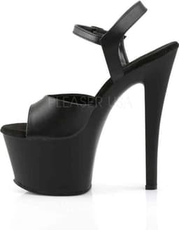 Pleaser - SKY-309 Sandaal met enkelband, Paaldans schoenen - Paaldans schoenen - 36 Shoes - Zwart — thumbnail 3