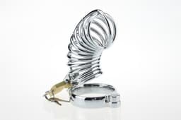 Chastity Cage - kuisheidskooi met dilator - voor mannen - stainless steel - Prolink Novelties® nr. 8 — thumbnail 3