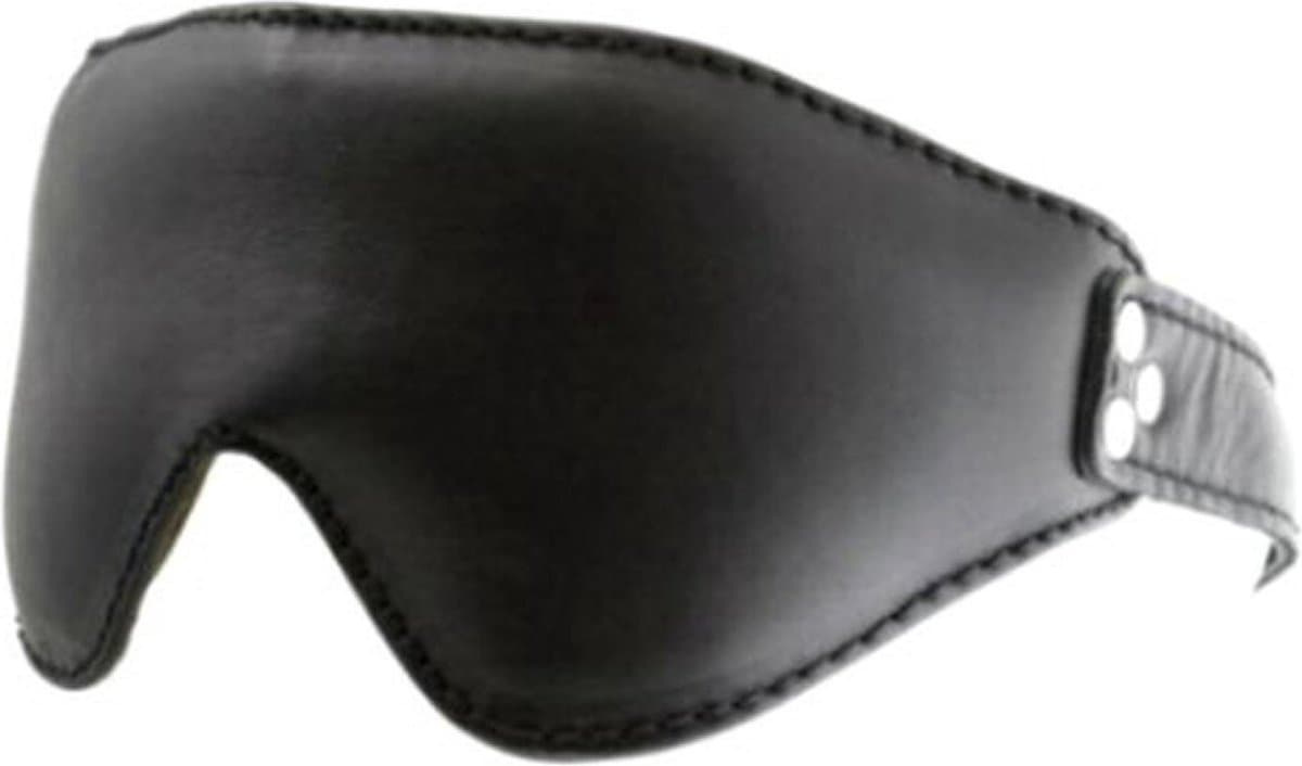 MisterB Luxe Leather Blindfold — afbeelding 1