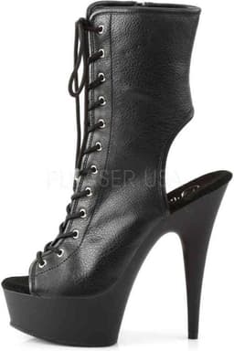 Pleaser - DELIGHT-1016 Plateau Laarzen - US 11 - 41 Shoes - Zwart — thumbnail 3