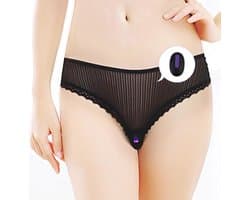 LOVETOY Sexy Kanten Slip met Verborgen Vibratie - Draadloze Afstandsbediening - USB Oplaadbaar - Discrete Stimulatie - Spannend Love Toy voor Koppels
