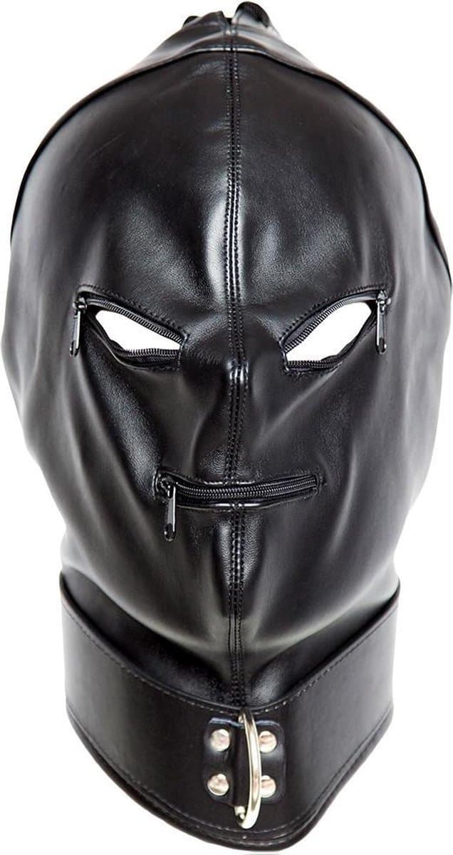 Banoch - Gimp/2 Black - zwart bondage masker van pu leer - bdsm — afbeelding 1