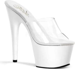 Pleaser - ADORE701 Muiltjes - Paaldans schoenen - 44 Shoes - Transparant — thumbnail 1