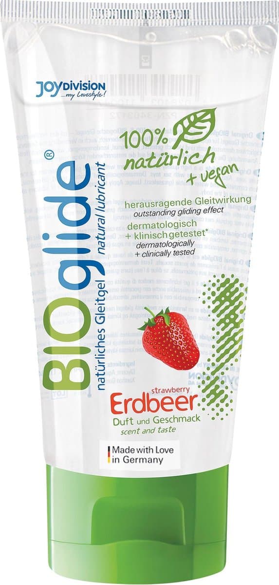 Bioglide - Glijmiddel op Waterbasis - Aardbei - 80 ml — afbeelding 1